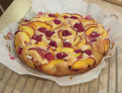Eleven favorite recipes from the past eleven years: Recipe #3 – Peach Raspberry Tart